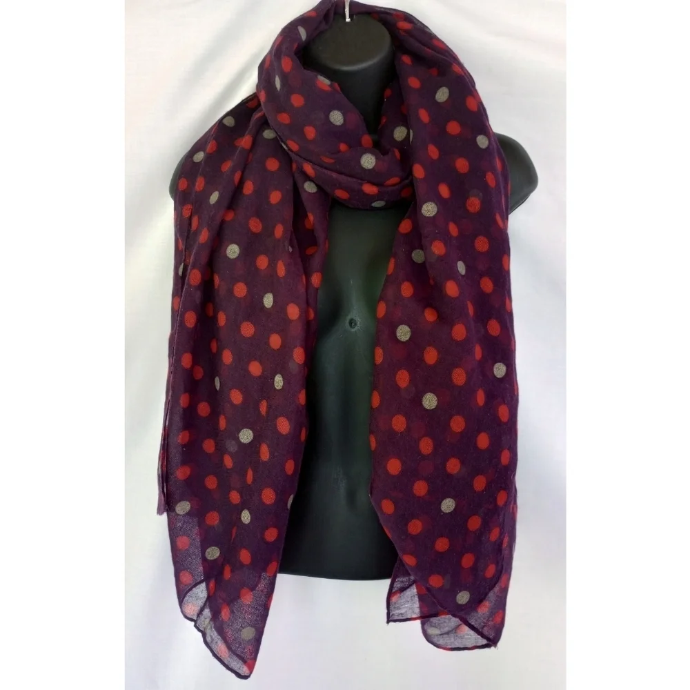 Polka Dot Print Scarf